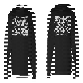 313 市外局番デトロイトmi 携帯電話 エリアコード 313 長袖Tシャツ - Kawaiitshirt