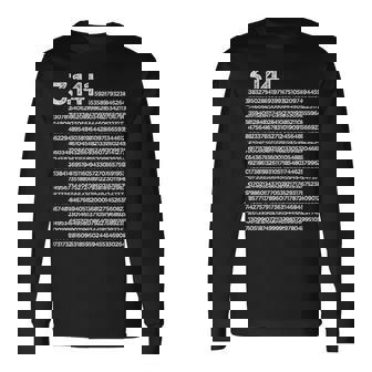 314 円周率の日 数学 非合理数 円周率 長袖tシャツ 長袖Tシャツ - Kawaiitshirt