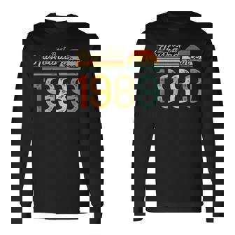 36th Wedding Anniversary 36 Years Best Husband Since 1989 Long Sleeve T-Shirt | Mazezy