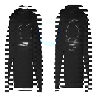 3I Atlas Eclipse With Cosmic Ring And Radiant Glow Long Sleeve T-Shirt | Seseable FR