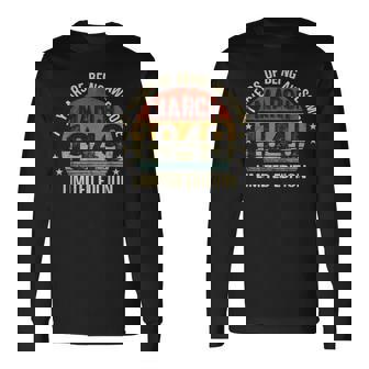 3月の誕生日 Est 1949 限定版 ヴィンテージ 77歳 長袖Tシャツ - Kawaiitshirt