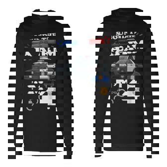 4 Anni Poliziotto Compleanno Polizia Auto 4° Compleanno Polizia Tema Maglietta a maniche lunghe - Novitaregali