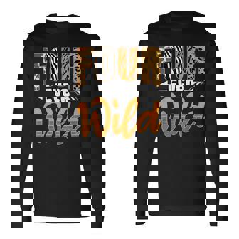 4 Four Ever Wild Savanna African Animals 4Th Birthday Long Sleeve T-Shirt - Thegiftio