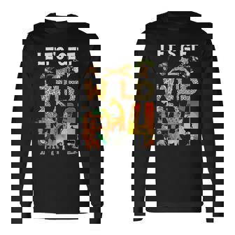 4 Year Old Zoo Birthday Safari Jungle Animal 4Th Bday Long Sleeve T-Shirt | Mazezy