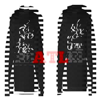 404 From Atlanta Georgia Atl Area Code Long Sleeve T-Shirt - Thegiftio