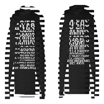 40歳の誕生日プレゼント 40歳用 長袖Tシャツ - Kawaiitshirt