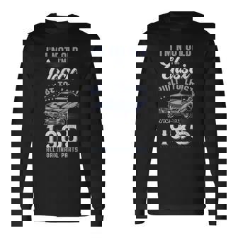 41 Cumpleaños 1985 Coche Clásico Camiseta de manga larga - Regaloses