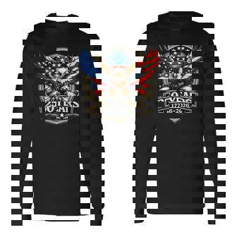 4Th July American Flag Eagle Vintage 250 Years 1776 2026 Long Sleeve T-Shirt - Monsterry