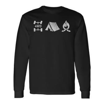 4Wd Overland Life Offroad Camp Cocinero De Fogata Camiseta de manga larga - Regaloses