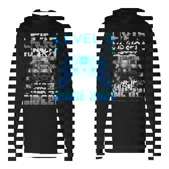5 Years Old Level 5 Unlocked Awesome 2021 5Th Birthday Boys Long Sleeve T-Shirt - Thegiftio