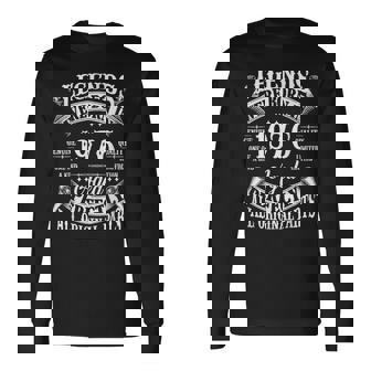 50Th Birthday Vintage Born In 1976 50 Years Old B-Day Long Sleeve T-Shirt | Seseable UK