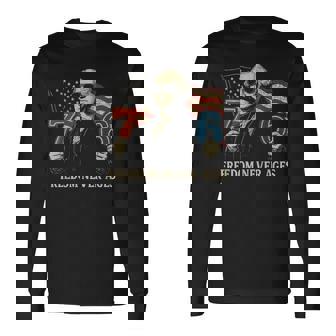 6-7 7-6 George Washington Freedom For Teachers Long Sleeve T-Shirt - Thegiftio