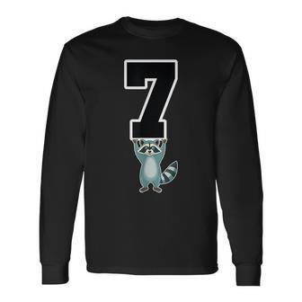 6 7 Matching Teachers Halloween Costume Raccoon Long Sleeve T-Shirt - Thegiftio UK