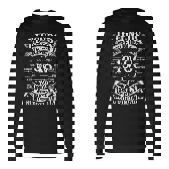 60Th Birthday Vintage Born In 1966 60 Years Old B-Day Long Sleeve T-Shirt | Seseable UK