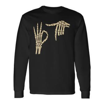 67 Meme 6 7 Skeleton Halloween Six Seven Gen Alpha N Boys Long Sleeve T-Shirt - Thegiftio UK