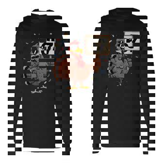 67 Thanksgiving Turkey 6 7 Middle School Thanksgiving Long Sleeve T-Shirt | Mazezy