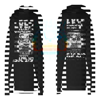 7 Year Old Bday Decorations Son Boy 7Yr 2019 7Th Birthday Long Sleeve T-Shirt | Mazezy