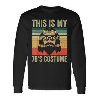 This Is My 70S Costume Hippie Love Peace Sign Ns Boys Long Sleeve T-Shirt - Thegiftio UK
