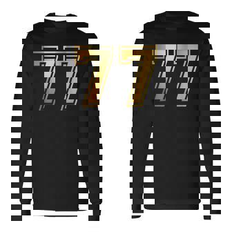 77 ナンバーセブンティセブンチーム スポーツ グラフィック 代表チームマッチング 長袖Tシャツ - Kawaiitshirt