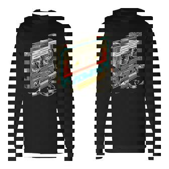 80S 90S Retro Cassetteintage Mixtapes Nostalgie Musique T-shirt à manches longues - Cadeauxyz