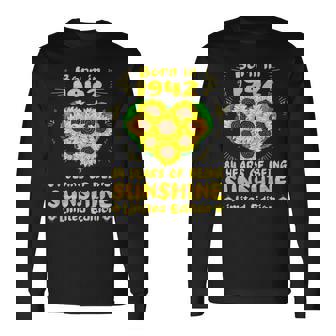 84歳の誕生日 サンシャイン84年 ひまわり恋人 1942年生まれ 長袖Tシャツ - Kawaiitshirt