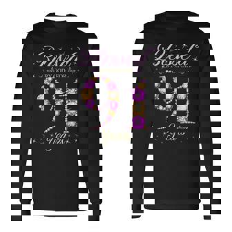 91歳の91歳の誕生日bデーパーティー 神に祝福されて 長袖Tシャツ - Kawaiitshirt