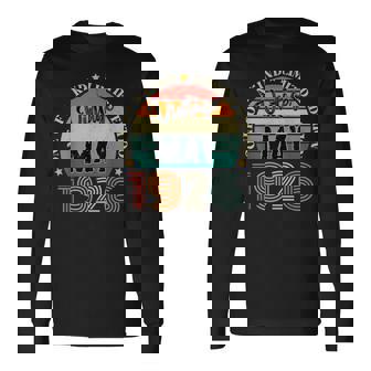 98歳 ヴィンテージ 1926年5月 98歳の誕生日 レトロ 長袖Tシャツ - Kawaiitshirt