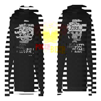 Abreuvoir De La Bière Joueur De Poker Joueur À Boire T-shirt à manches longues - Cadeauxyz