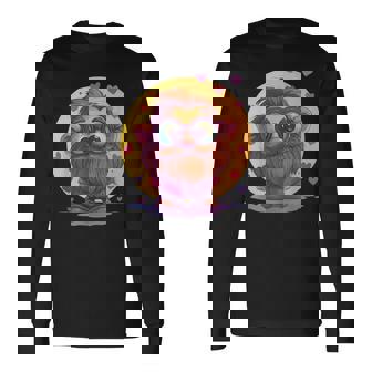 Adorable Barbu Avec Des Lunettes D'amour T-shirt à manches longues - Cadeauxyz