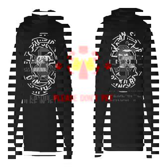 Adult Drinking Emotional Support Drinking Buddy Long Sleeve T-Shirt | Seseable CA