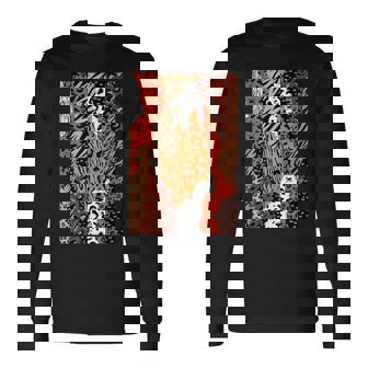 Africa アフリカ Animal Print Africa Is Calling 長袖Tシャツ - Kawaiitshirt