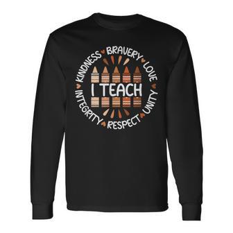 African American History Black History Month For Teachers Long Sleeve T-Shirt - Thegiftio UK