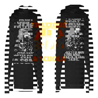 Agricoltore Trattore Nato Per Guidare Un Trattore Maglietta a maniche lunghe - Novitaregali