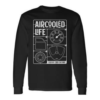 Aircooled Classic Car Parts Vdub Air-Cooled Life Long Sleeve T-Shirt - Thegiftio UK