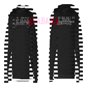 Alabama Al Vintage Sports Red Long Sleeve T-Shirt - Thegiftio