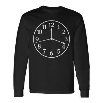 Alarm Clock Costume Lazy Halloween Long Sleeve T-Shirt - Thegiftio