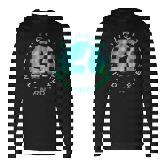 Alaska Whale With Northern Lights Wild And Free Long Sleeve T-Shirt | Seseable FR