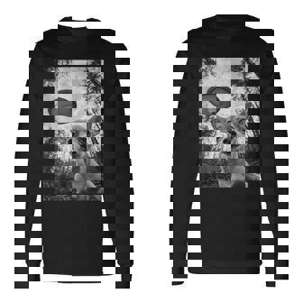 Alien Ufo Meme Chihuahua エイリアン Ufo ミーム チワワ 長袖Tシャツ - Kawaiitshirt