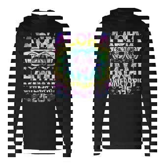 Aloha Hawaii Anniversary Trip 2025 Couple Matching Vacation Long Sleeve T-Shirt | Seseable UK