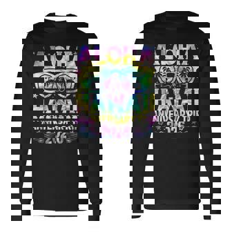 Aloha Hawaii Anniversary Trip 2026 Couple Matching Vacation Long Sleeve T-Shirt - Thegiftio