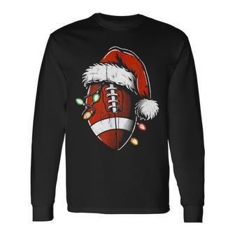 American Football Nikolausmütze –Intage Weihnachtenportliebhaber Langarmshirts - Geschenkecke