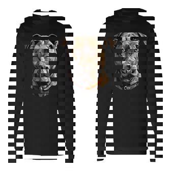 American Pitbull Dog アメリカンピットブル 長袖Tシャツ - Kawaiitshirt