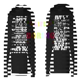 Amiyah Personalized Name Saying First Name Family Long Sleeve T-Shirt - Monsterry