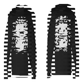 Amor Erizos Animales Pequeño Y Divertidoimple Erizo Camiseta de manga larga - Regaloses