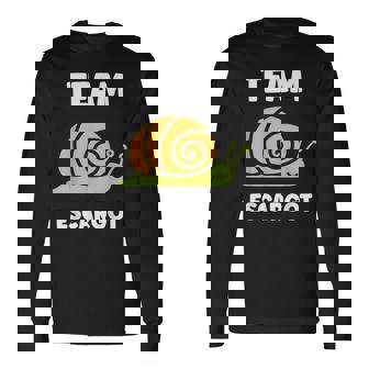 Animaux Drôle Humour Escargot Team Escargots T-shirt à manches longues - Cadeauxyz