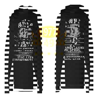 Annata 1977 Uomo Donna 49 Anni Compleanno Regalo Maglietta a maniche lunghe - Novitaregali