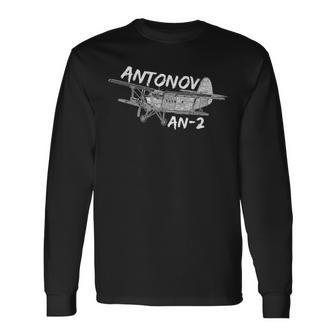 Antonov An-2 Avión Militar Estratégico Avión Militar Camiseta de manga larga - Regaloses