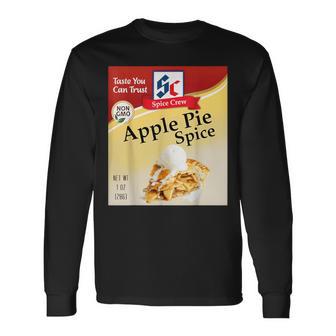Apple Pie Spice Condiment Costume Holiday Spice Costumes Long Sleeve T-Shirt - Thegiftio UK