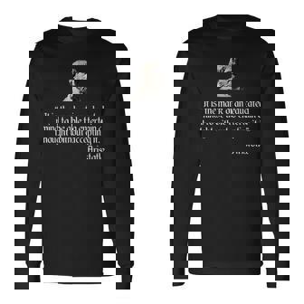 Aristotle On An Educated Mind Aristotle Philosophy Long Sleeve T-Shirt | Mazezy