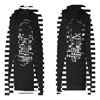 Armónica I Calavera I Instrumento Musical Armónica Músico Camiseta de manga larga - Regaloses